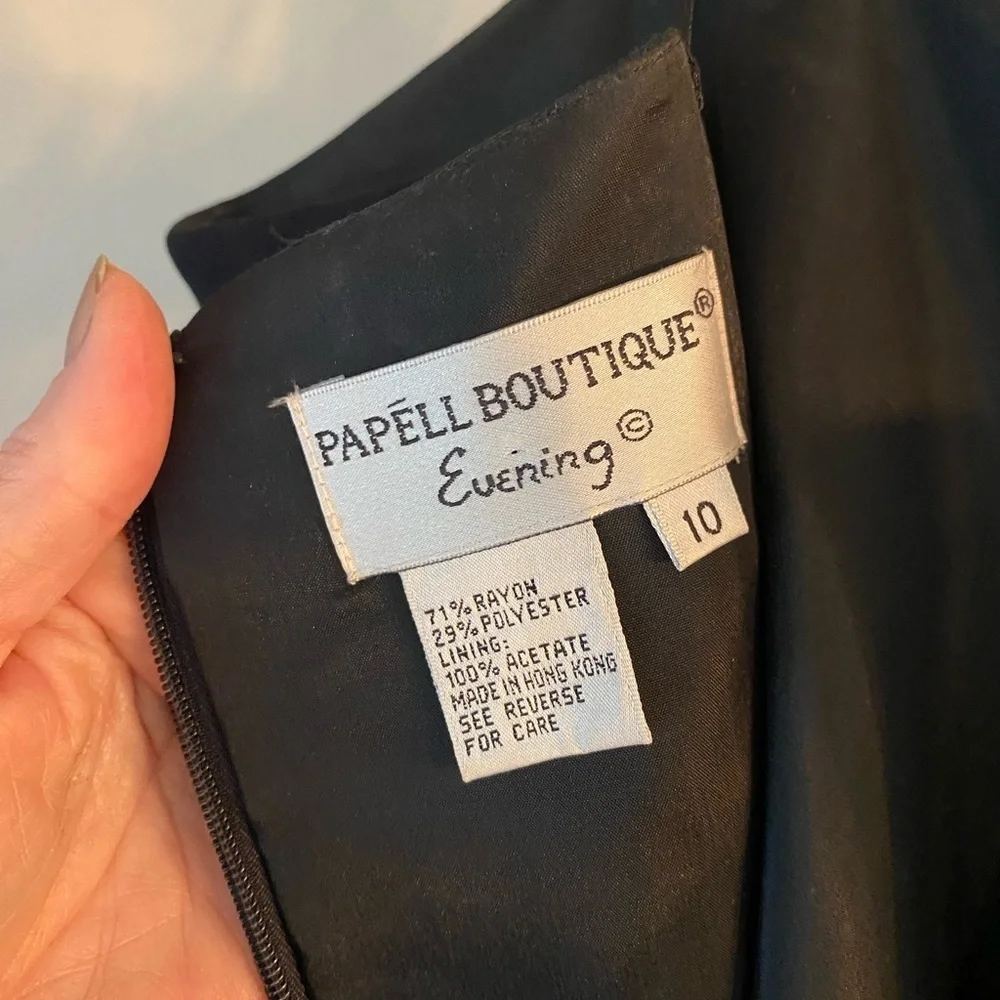 PAPELL BOUTIQUE EVENING VINTAGE Long Gown - SZ 10